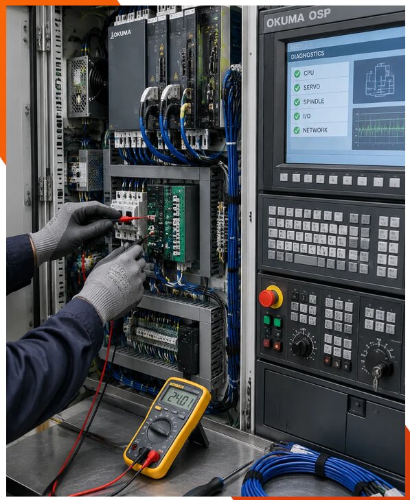Ремонт систем ЧПУ Okuma OSP в Кирове-Чепецке